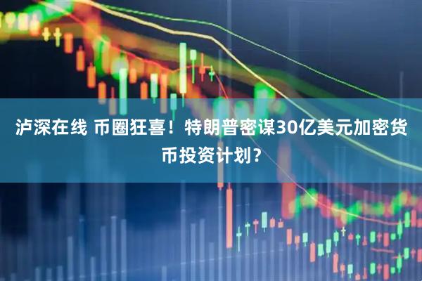 泸深在线 币圈狂喜！特朗普密谋30亿美元加密货币投资计划？