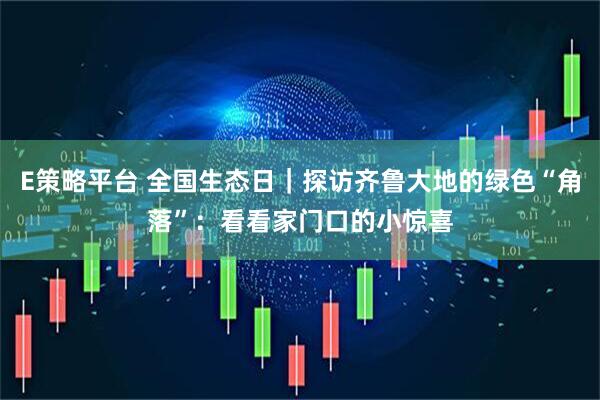 E策略平台 全国生态日｜探访齐鲁大地的绿色“角落”：看看家门口的小惊喜